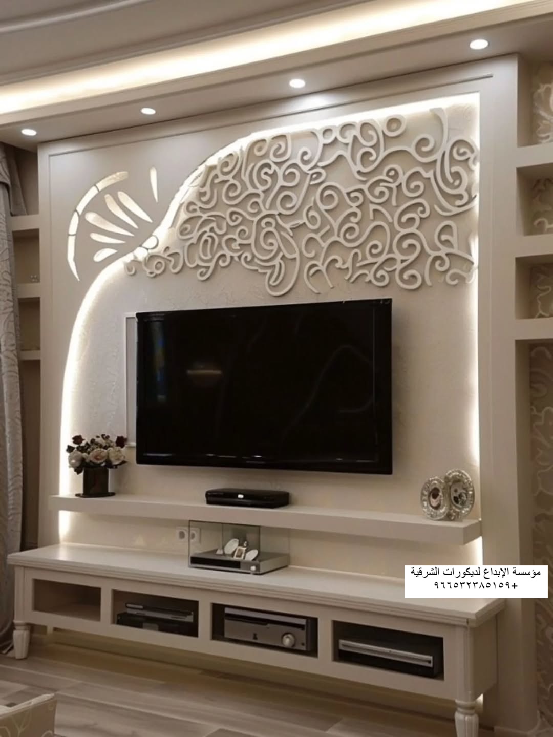 تركيب ديكورات شاشات تلفزيون مودرن في الخبر والدمام